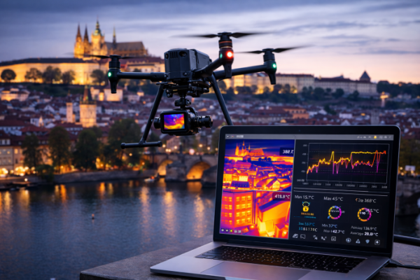 PCOE rozšiřuje nabídku služeb pro hl. m. Prahu a&nbsp;její příspěvkové organizace o&nbsp;tepelnou diagnostiku objektů a&nbsp;posouzení technického stavu střech